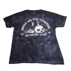 Bravado Bring Me The Horizon BMTH Better Off Dead Tye Dye Black Tshirt Medium